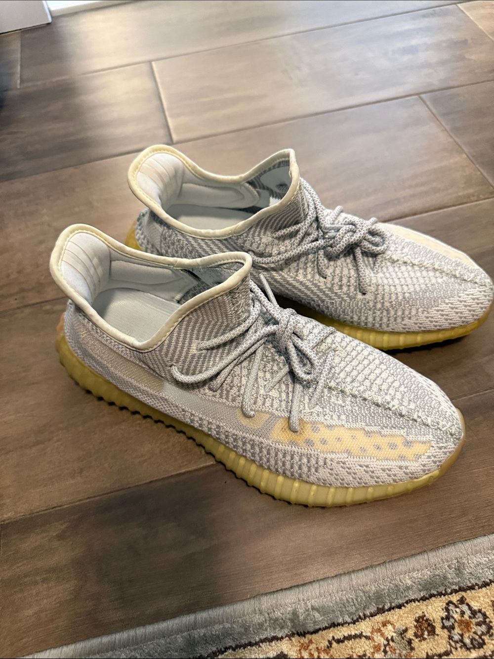 Yeezy Boost 350 V2 Grey with Yellow Sole